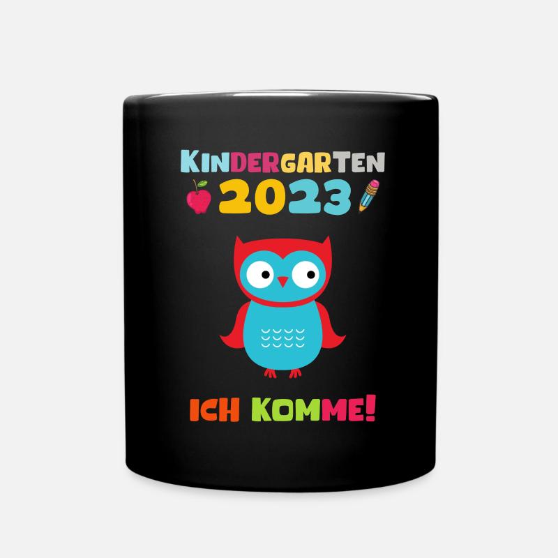 Kindergarten 2023 Ich Komme Jungen Kita Geschenk - Tasse einfarbig - Schwarz