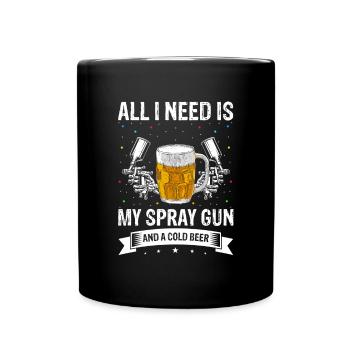 Car Painter for Car Painter for Car Detailer - Full Colour Mug - black - Front