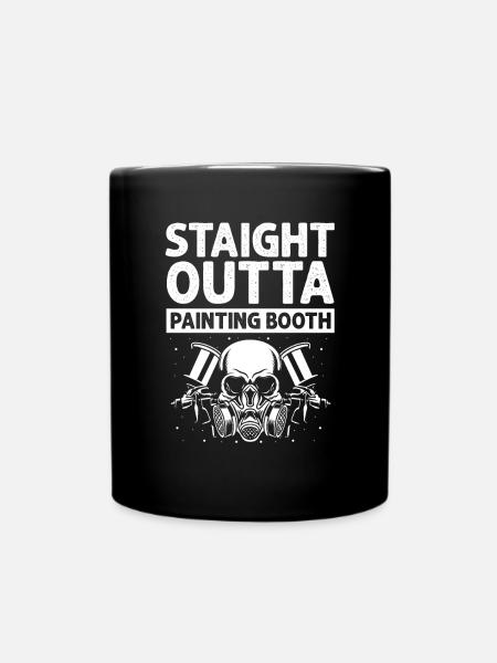 Body technician saying for car painters - Full Colour Mug - black