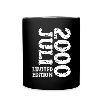2000 July Limited Edition Birthday Gift - Full Colour Mug - black - Front