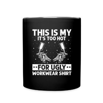 Autolackierer Angebot für Autolackierer - Tasse einfarbig - Schwarz - Vorne