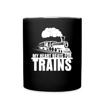 Locomotive Railwayman Railway - Full Colour Mug - black - Front