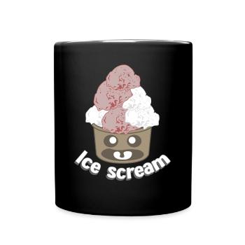 crème glacée Ghost Sundae - Mug uni - noir - Devant