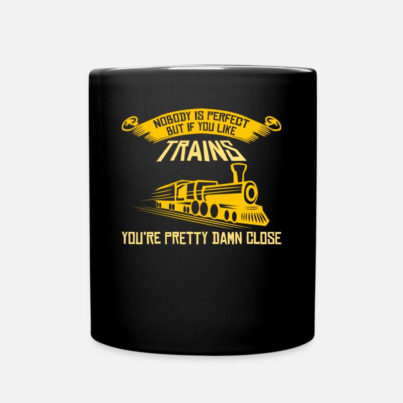 Railway, Engineer, Train, Steam Locomotive - Full Colour Mug - black