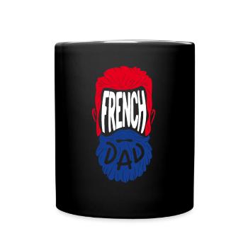 French Dad - Tasse einfarbig - Schwarz - Vorne