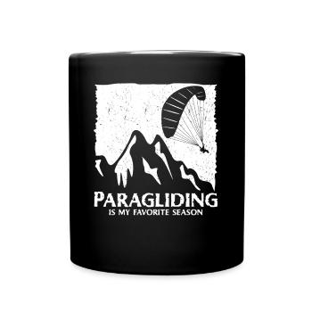 Gleitschirmfliegen Parapente - Mug uni - noir - Devant