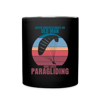 Parapente Parapente Retro Gleitsegeln - Mug uni - noir - Devant