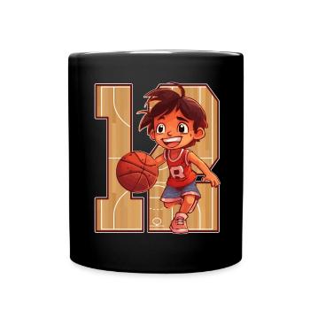 Anniversaire de basketball - Garçon de 12 ans - - Mug uni - noir - Devant