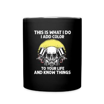 Offre de peintre automobile pour les carrossiers - Mug uni - noir - Devant