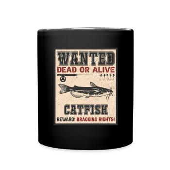 Poisson recherché - pêche au poisson-chat - Mug uni - noir - Devant