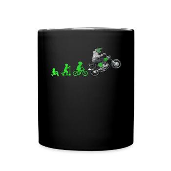 Evolution Simsonfahrer S50 S51 Simme Moped - Tasse einfarbig - Schwarz - Vorne