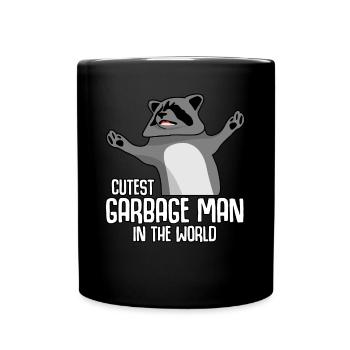raton laveur éboueur manquins laveurs - Mug uni - noir - Devant