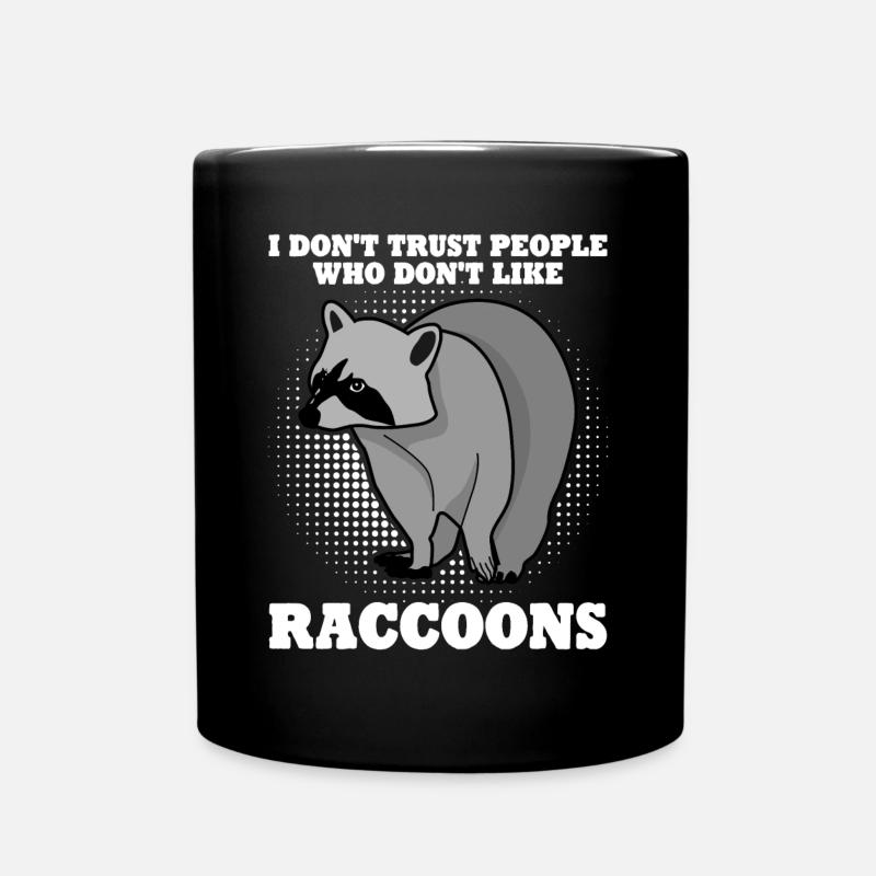 Waschbären Waschbär - Tasse einfarbig - Schwarz