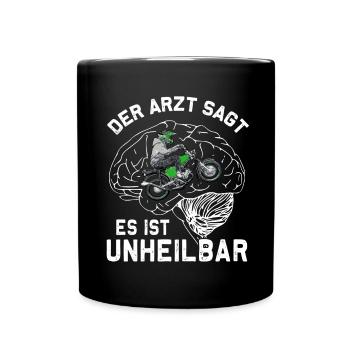 Lustiger Spruch Simsonfahrer S50 S51 Simme Moped - Tasse einfarbig - Schwarz - Vorne
