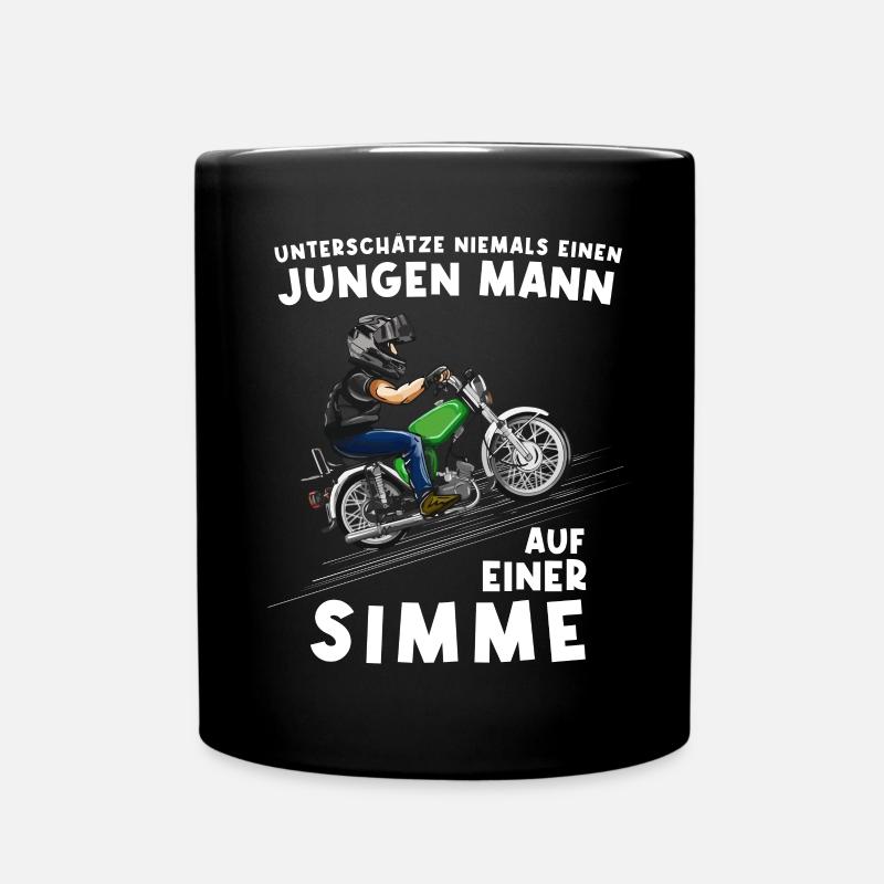 Lustiger Spruch Simson Driver S50 S51 Simme Moped - Tasse einfarbig - Schwarz