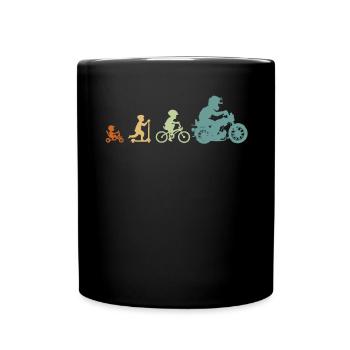 Evolution Simsonfahrer S50 S51 Simme Moped - Tasse einfarbig - Schwarz - Vorne