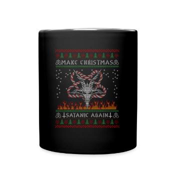 I Pentagramme du diable satanique - Mug uni - noir - Devant