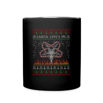 I Pentagramme du diable satanique - Mug uni - noir - Devant