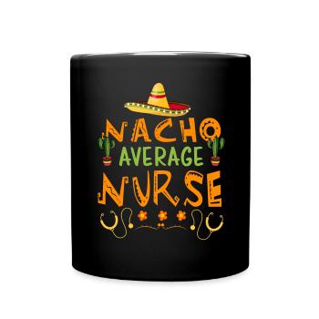 Nourriture mexicaine Cinco de Mayo Infirmière - Mug uni - noir - Devant