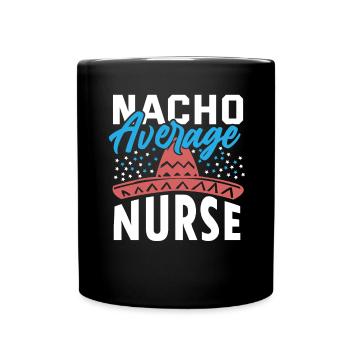 Nourriture mexicaine Cinco de Mayo Infirmière - Mug uni - noir - Devant