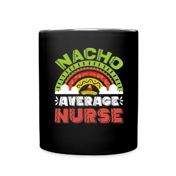 Nourriture mexicaine Cinco de Mayo Infirmière - Mug uni - noir - Devant