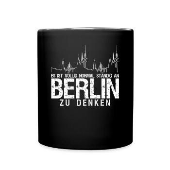 Berlin Pankow Berliner - Tasse einfarbig - Schwarz - Vorne