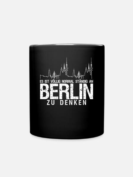 Berlin Pankow Berliner - Tasse einfarbig - Schwarz