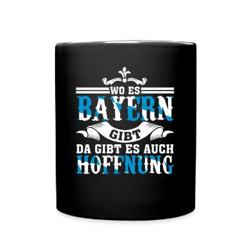 Bayern Witz - Tasse einfarbig - Schwarz - Vorne