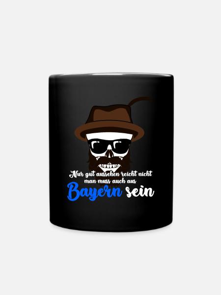 Bayern Hut - Tasse einfarbig - Schwarz