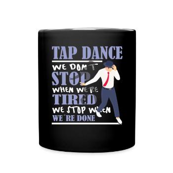 Drôle de claquettes - Danse à claquettes - Mug uni - noir - Devant