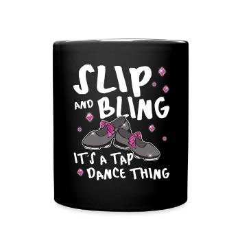 Drôle de claquettes - Danse à claquettes - Mug uni - noir - Devant