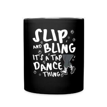 Drôle de claquettes - Danse à claquettes - Mug uni - noir - Devant
