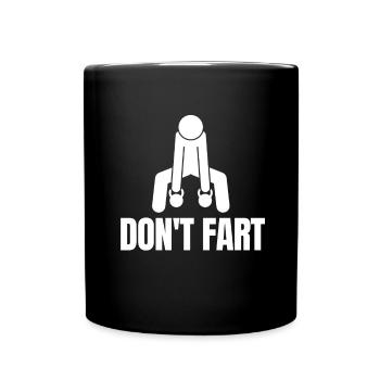 Kettlebell Workout Retro Fitness Gym - Tasse einfarbig - Schwarz - Vorne