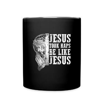 Jésus a fait des siestes comme Jésus I Dieu chrétien - Mug uni - noir - Devant