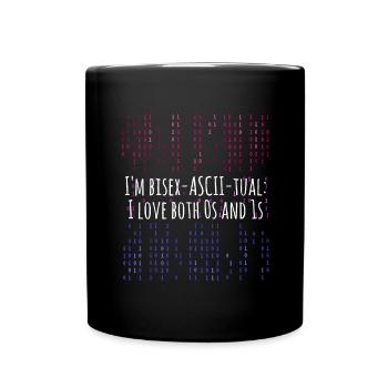 LGBT Code Bisexual Programming - Full Colour Mug - black - Front