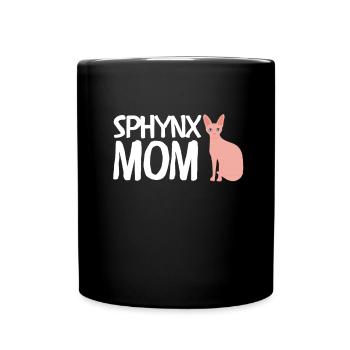 Sphynx Mom Cat Hairless Cat Owner - Tasse einfarbig - Schwarz - Vorne