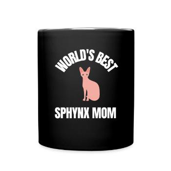 Sphynx Mom Cat Hairless Cat Owner - Tasse einfarbig - Schwarz - Vorne
