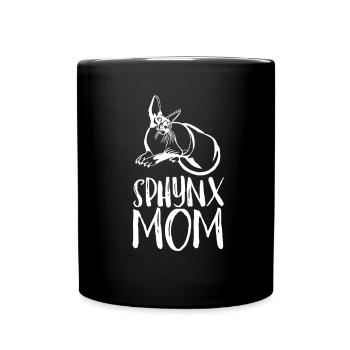 Sphynx Mom Cat Hairless Cat Owner - Tasse einfarbig - Schwarz - Vorne