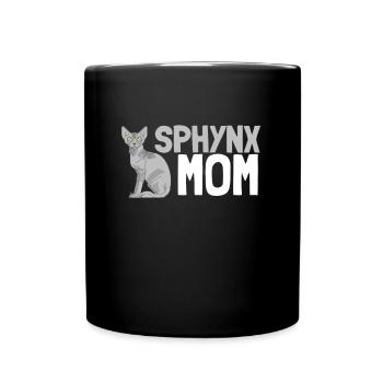 Sphynx Mom Cat Hairless Cat Owner - Tasse einfarbig - Schwarz - Vorne