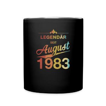 40. Geburtstag Legendär August 1983 Jahrgang 83 - Tasse einfarbig - Schwarz - Vorne