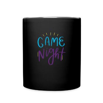 Game Night Host Question Game Night - Full Colour Mug - black - Front