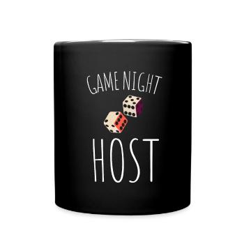 Game Night Host Question Game Night - Full Colour Mug - black - Front