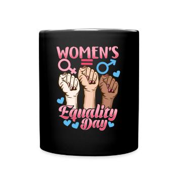 Journée de l’égalité des femmes Cadeau féministe - Mug uni - noir - Devant