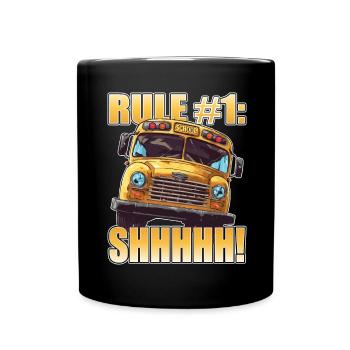 School bus attendant - school bus driver - Full Colour Mug - black - Front
