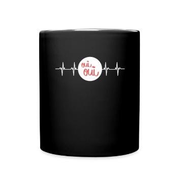 Oui Oui Merci - Tasse einfarbig - Schwarz - Vorne