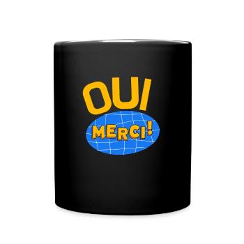 Oui Oui Merci - Tasse einfarbig - Schwarz - Vorne