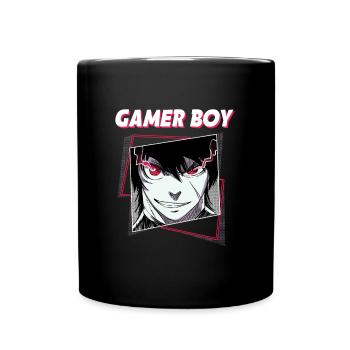 ANIME BOYS3 GAMERBOY - Full Colour Mug - black - Front