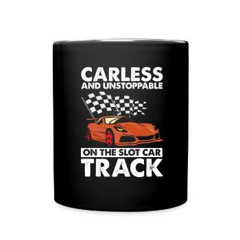 Course de voitures à sous pour voitures de machines à sous et voitures RC - Mug uni - noir - Devant
