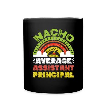 Nacho Durchschnittlicher Konrektor - Tasse einfarbig - Schwarz - Vorne