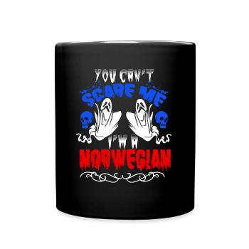 Scare Norwegian - Tasse einfarbig - Schwarz - Vorne